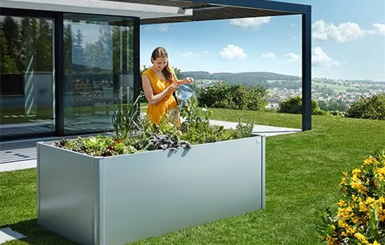 HochBeet silber-metallic