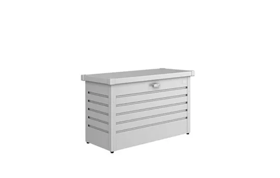 Coffre de jardin argent métallique