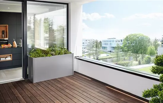 Pflanzbeet Belvedere quarzgrau-metallic